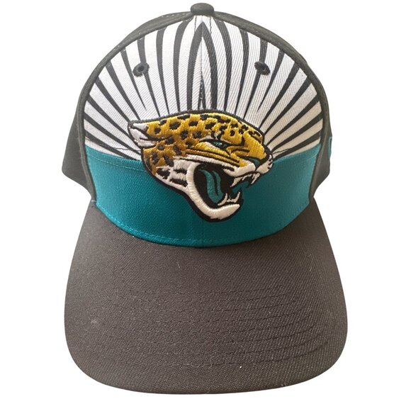 New Era NFL Jacksonville Jaguars 39Thirty Stretch Fit Hat Medium/Large Black & T - Picture 1 of 5